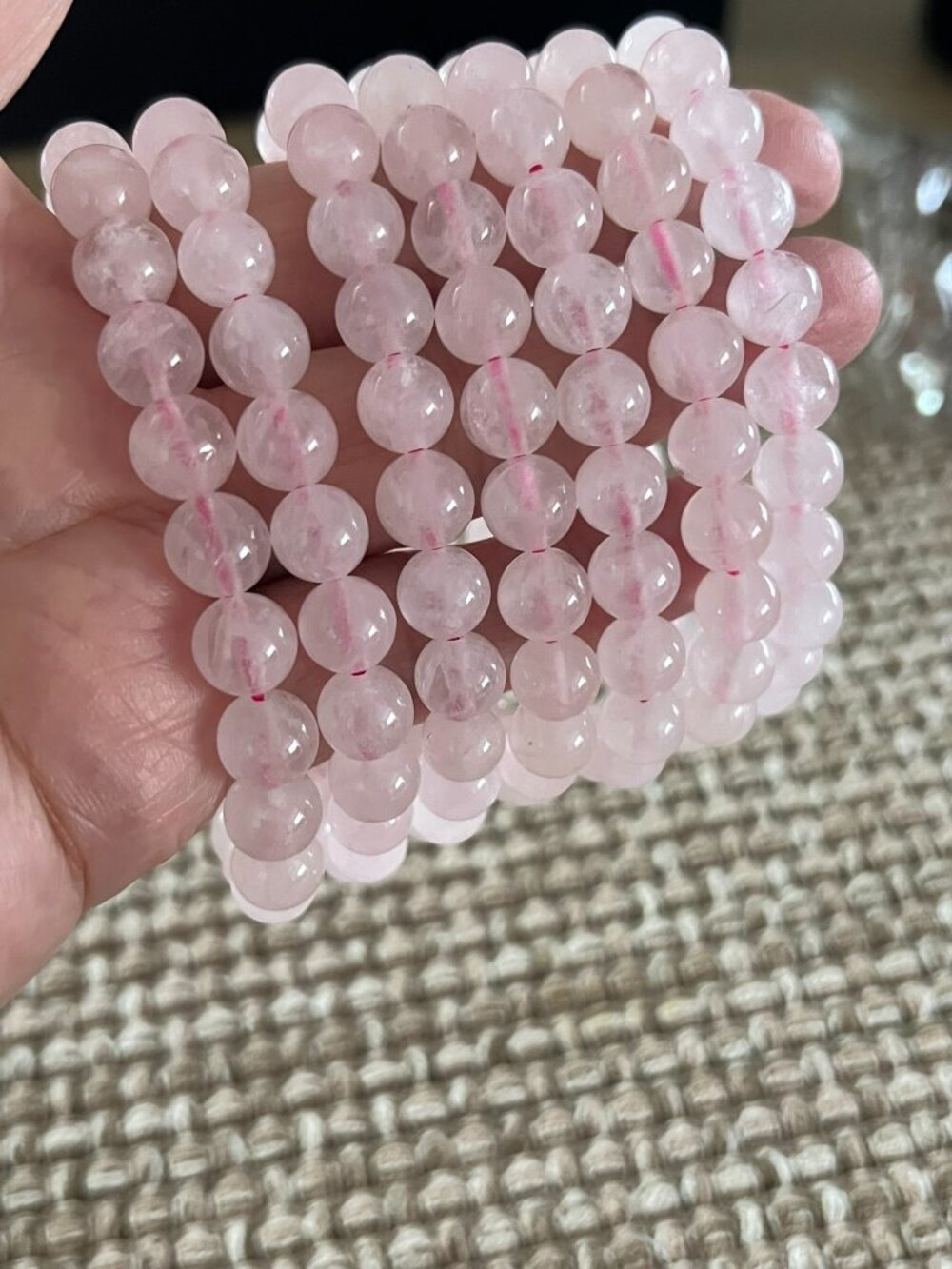 Rose Quartz Bundle 8mm Bracelets